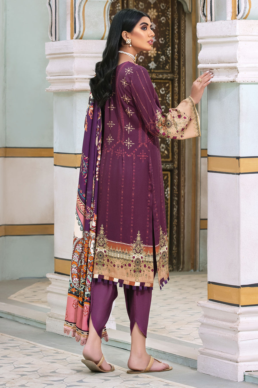 MOTIFZ BLUSH-PINK DIGITAL PRINTED COTAIL UNSTITCHED