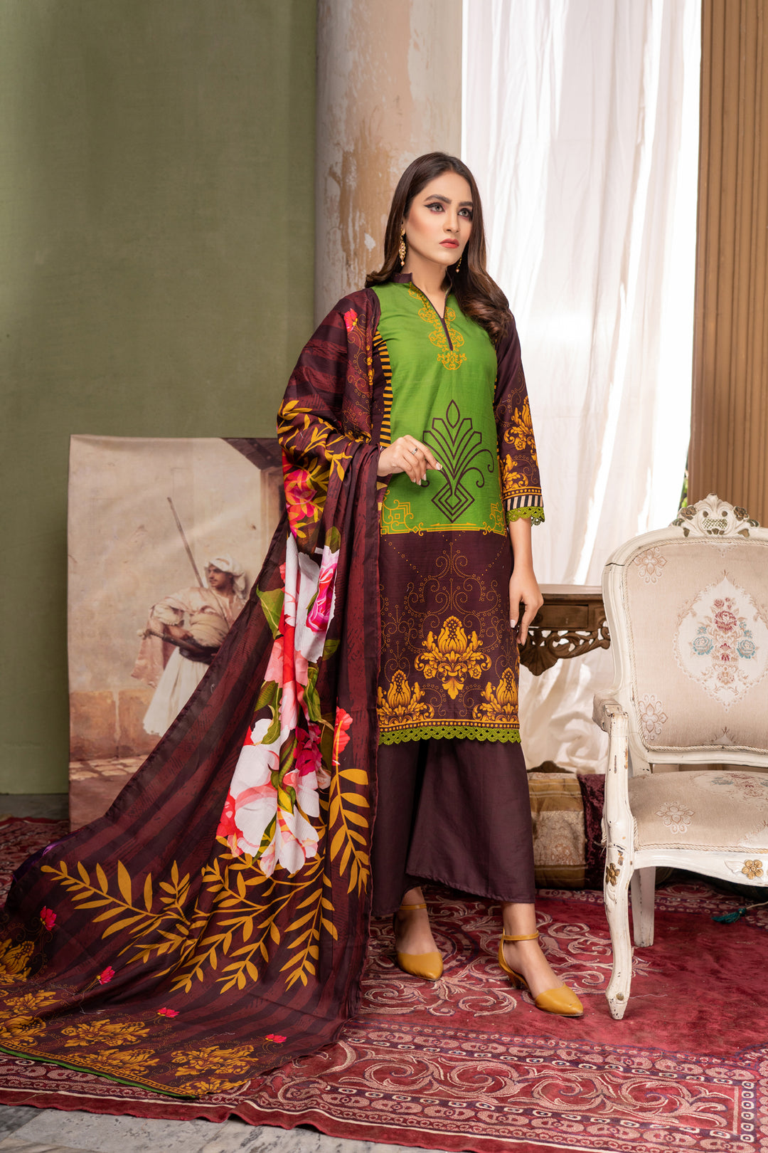 Noorma kaamal (NK) Prints Digital Lawn Suit