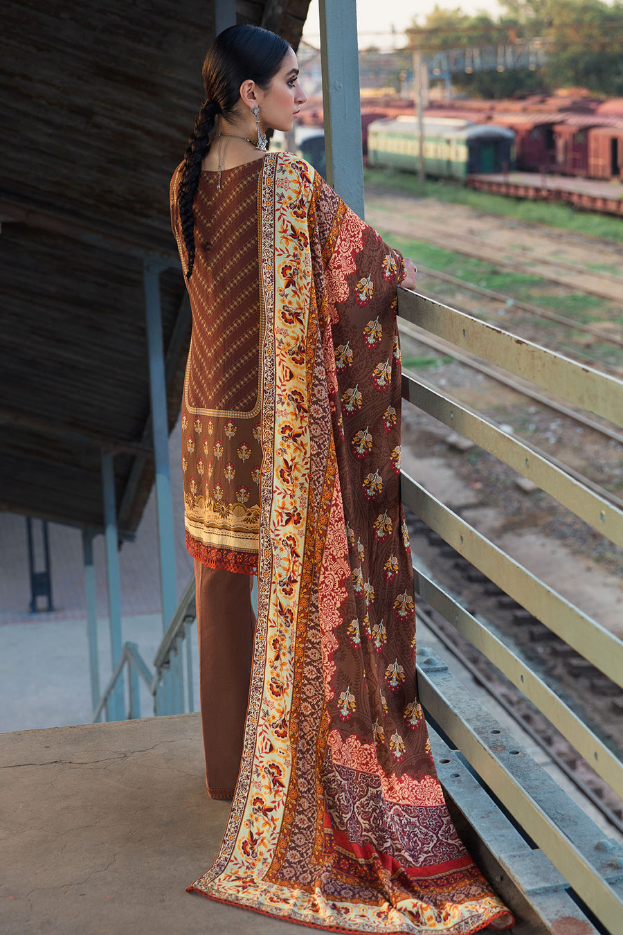 MOTIFZ VICTORIAN DIGITAL PRINTED LINEN UNSTITCHED