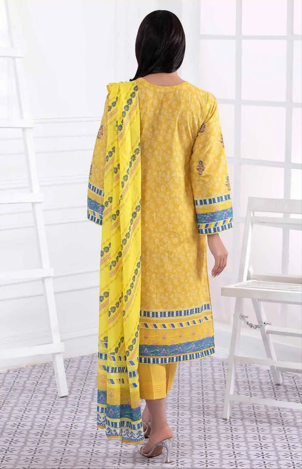 Gul Ahmed 3PC Unstitched Printed Lawn Suit