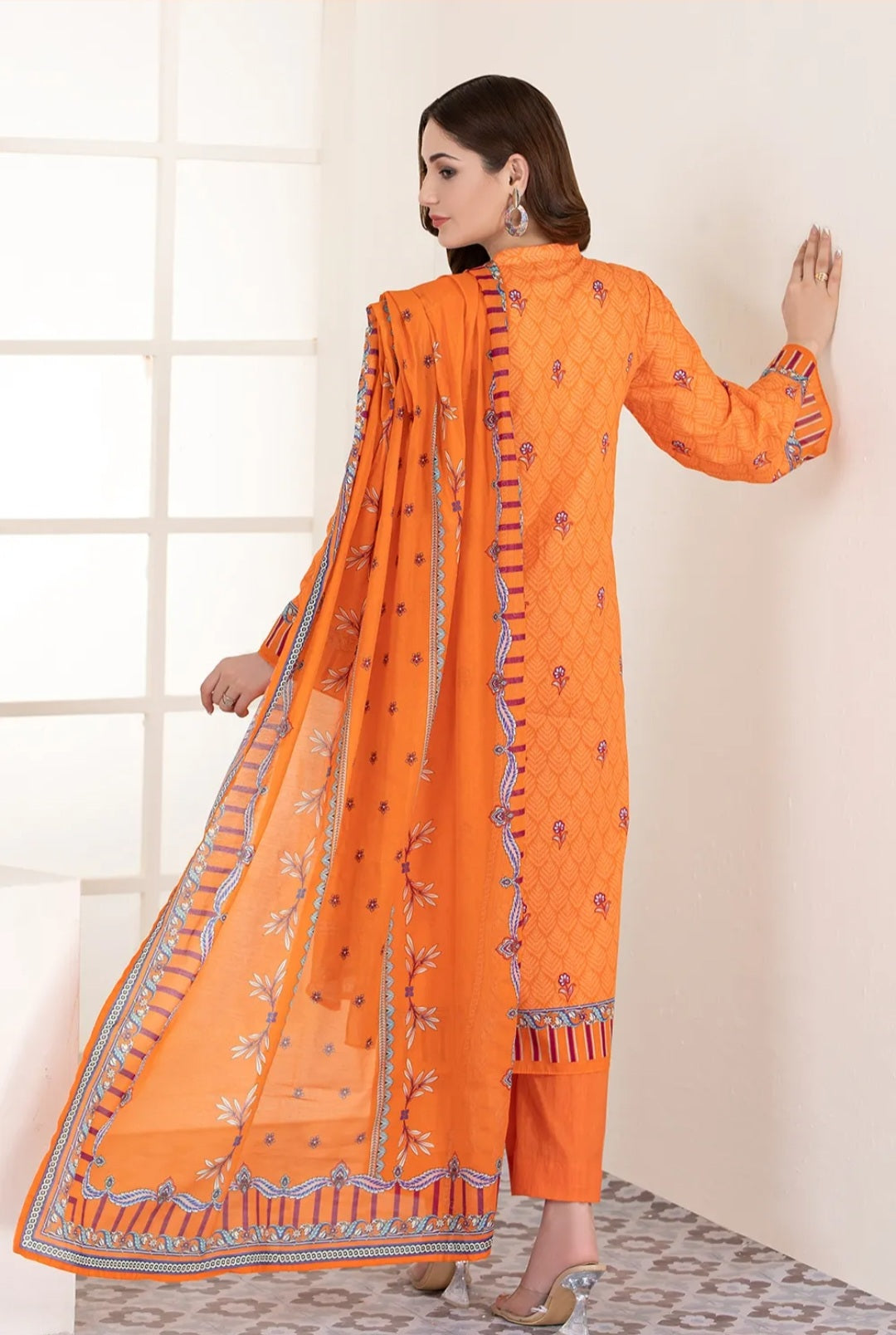 Gul Ahmed 3PC Unstitched Printed Lawn Suit