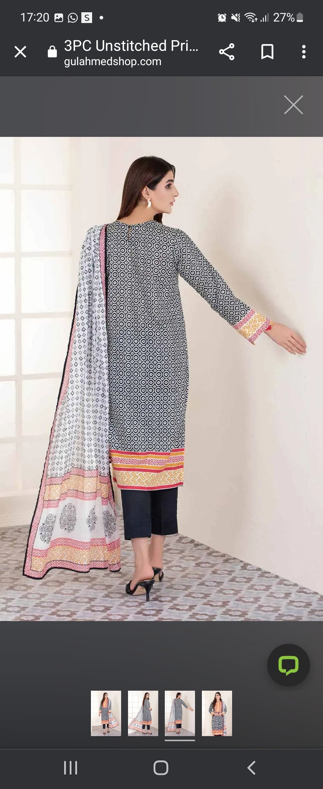 GUL AHMED 3PC Unstitched Printed Lawn Suit