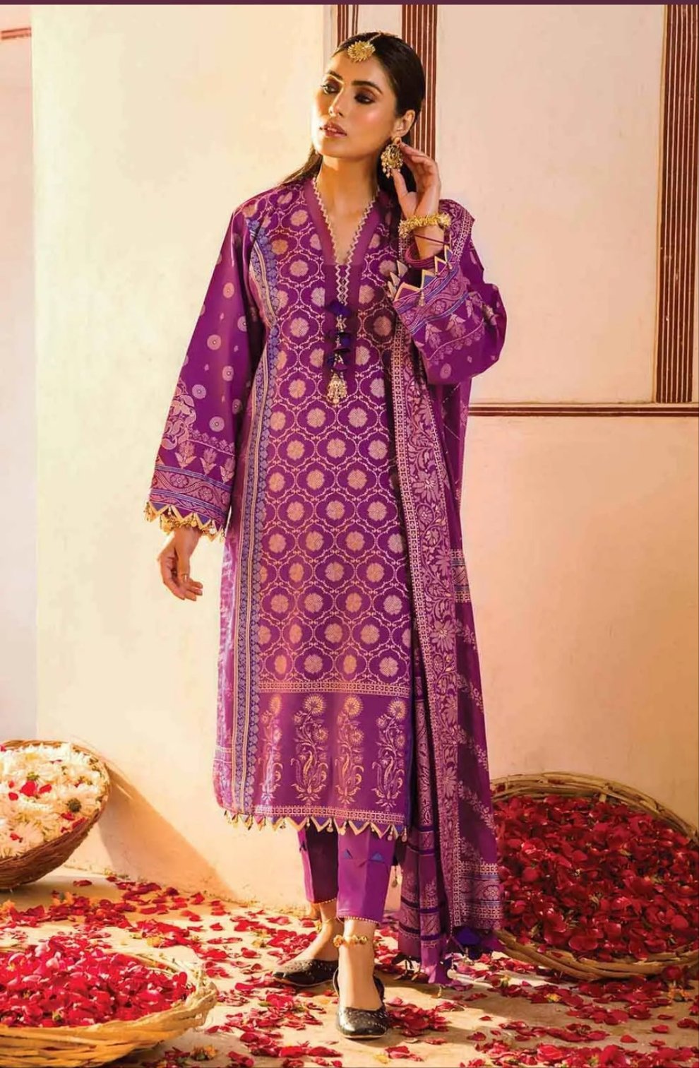 Gul Ahmed 3PC Banarsi Brocade Unstitched