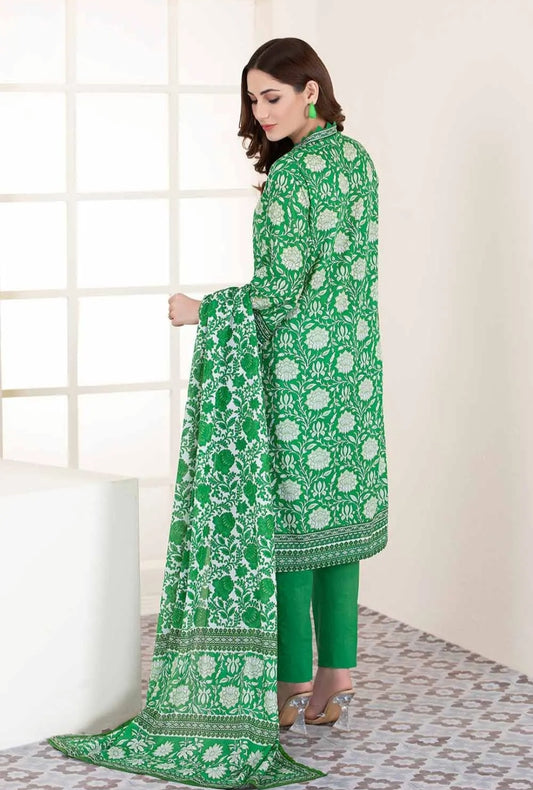 Gul Ahmed 3PC Unstitched Printed Lawn Suit