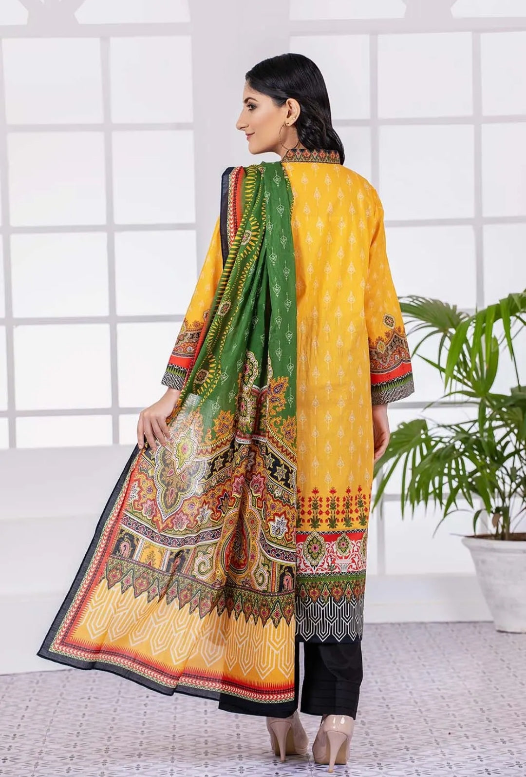 GUL AHMED 3PC Unstitched Printed Lawn Suit