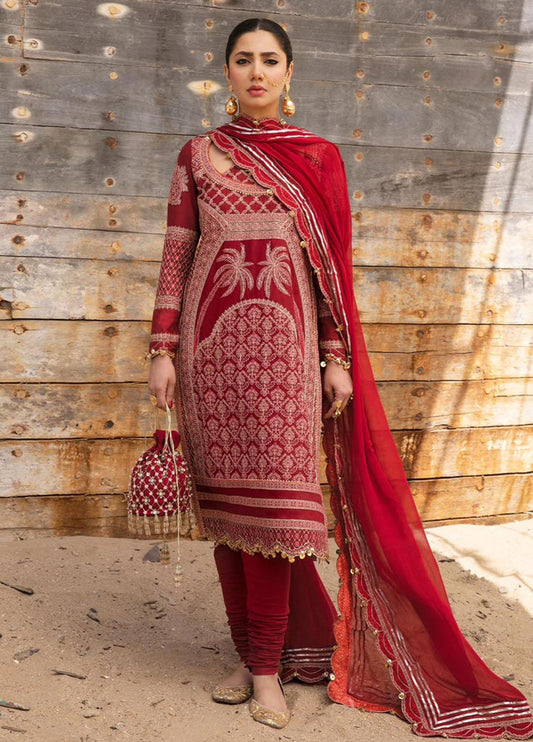 Rahgoli By Hussain Rehar Embroidered Lawn Suits Unstitched 3 Piece