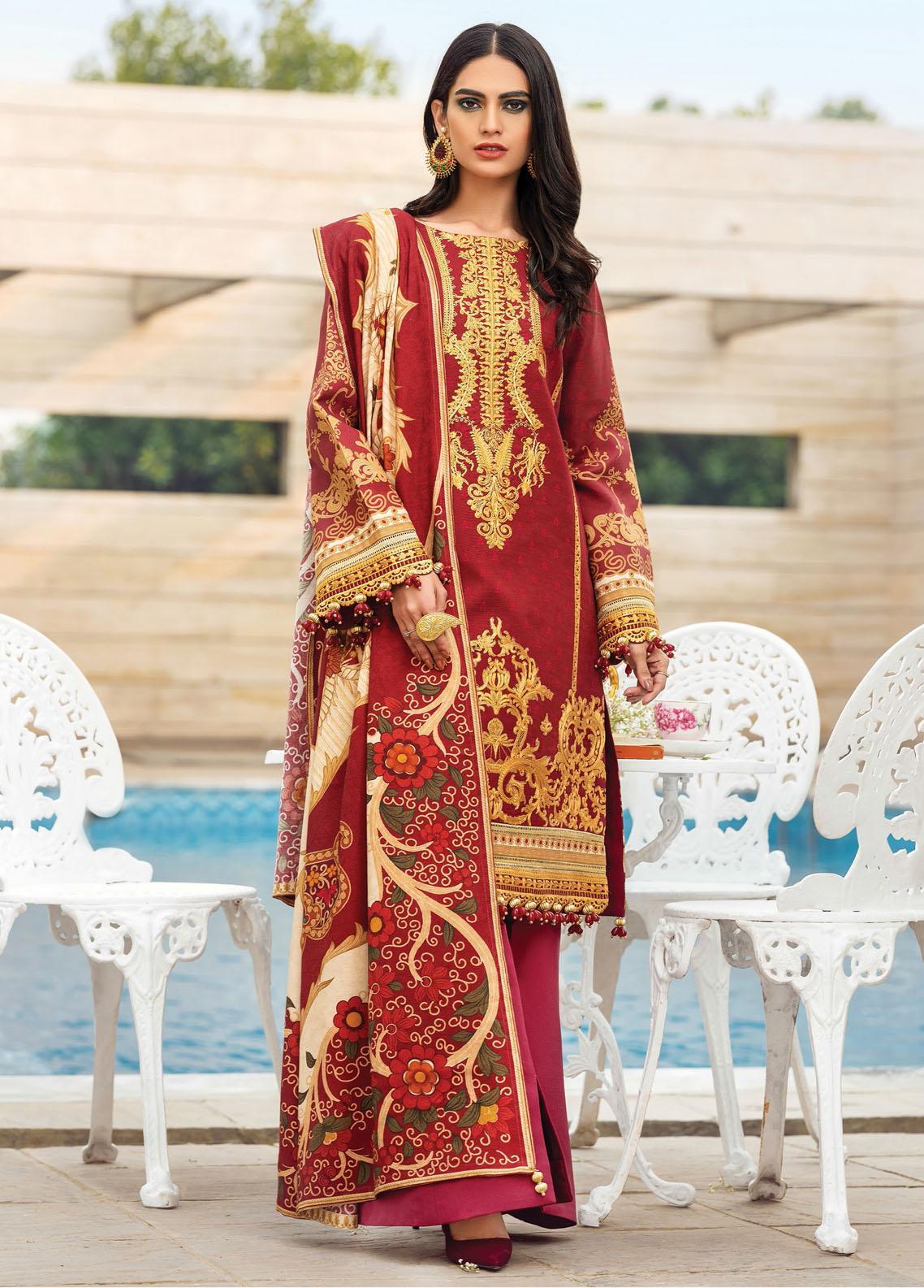 Gulaal Embroidered Khaddar Suits Unstitched 3 Piece