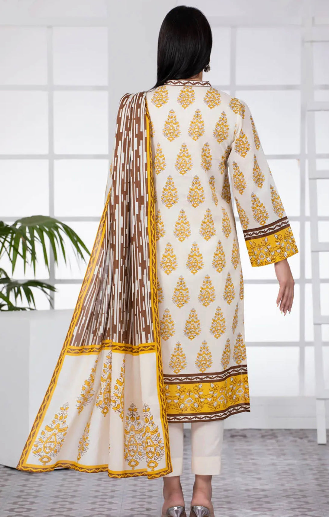 Gul Ahmed 3PC Unstitched Printed Lawn Suit CLP-22051 B