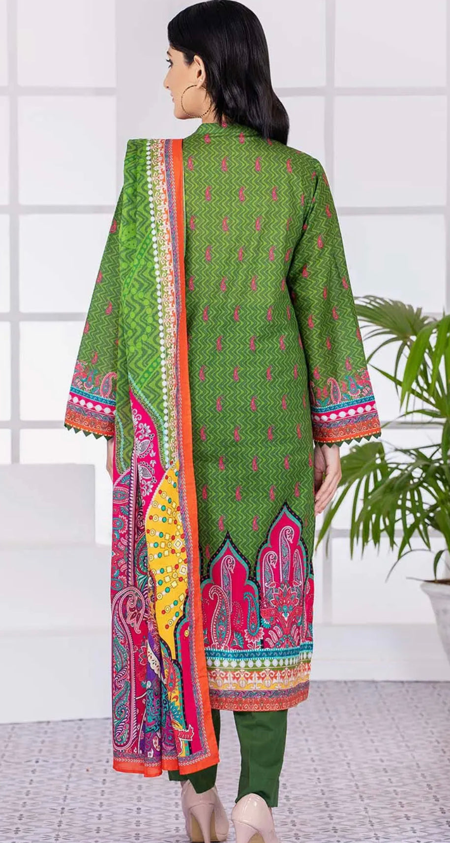 Gul Ahmed 3PC Unstitched Printed Lawn Suit CLP-22081