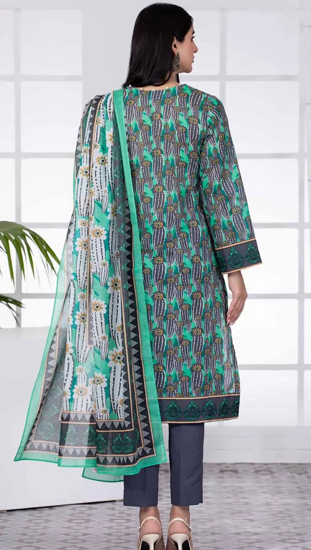 Gul Ahmed 3PC Unstitched Printed Lawn Suit