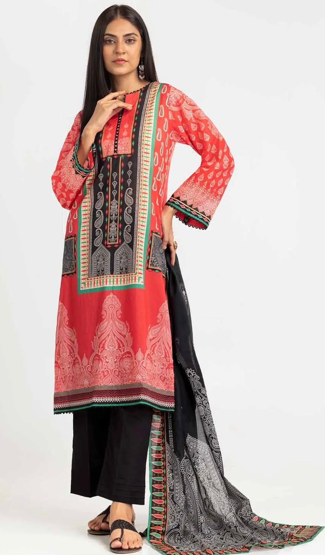 Gul Ahmed 3PC Unstitched Lawn Suit CLP-22086