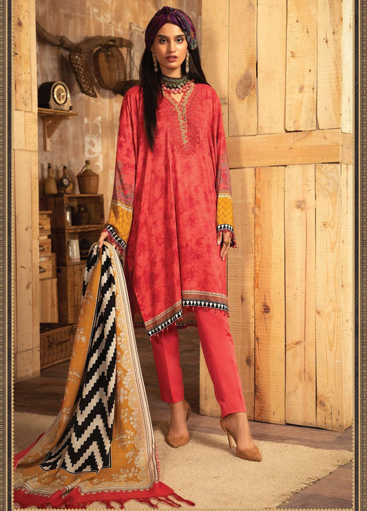 Maria B Embroidered Dobby Linen Suits Unstitched 3 Piece