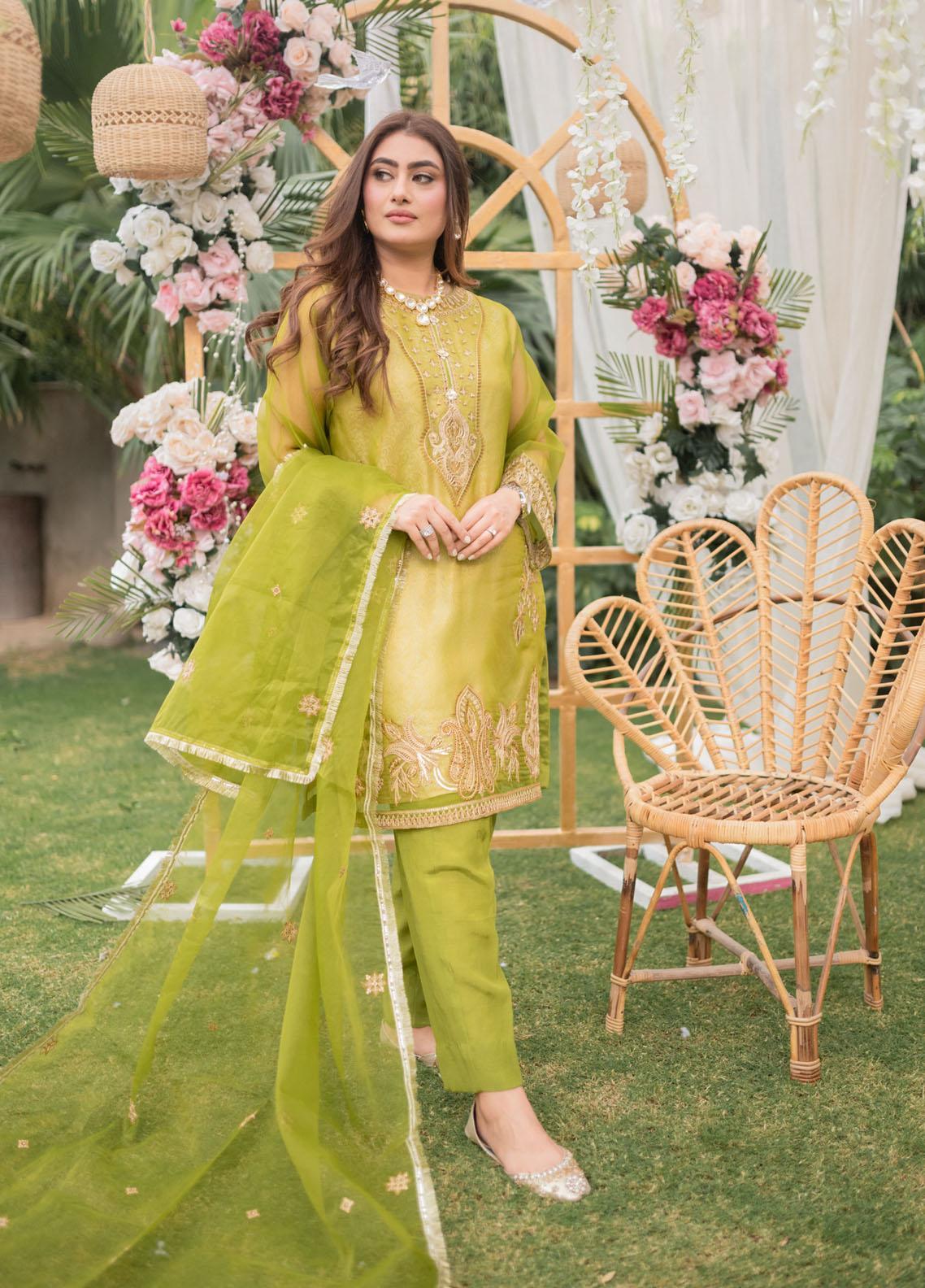 Ready to Wear - Mohagni Festive Pret Organza 3 Piece Suit