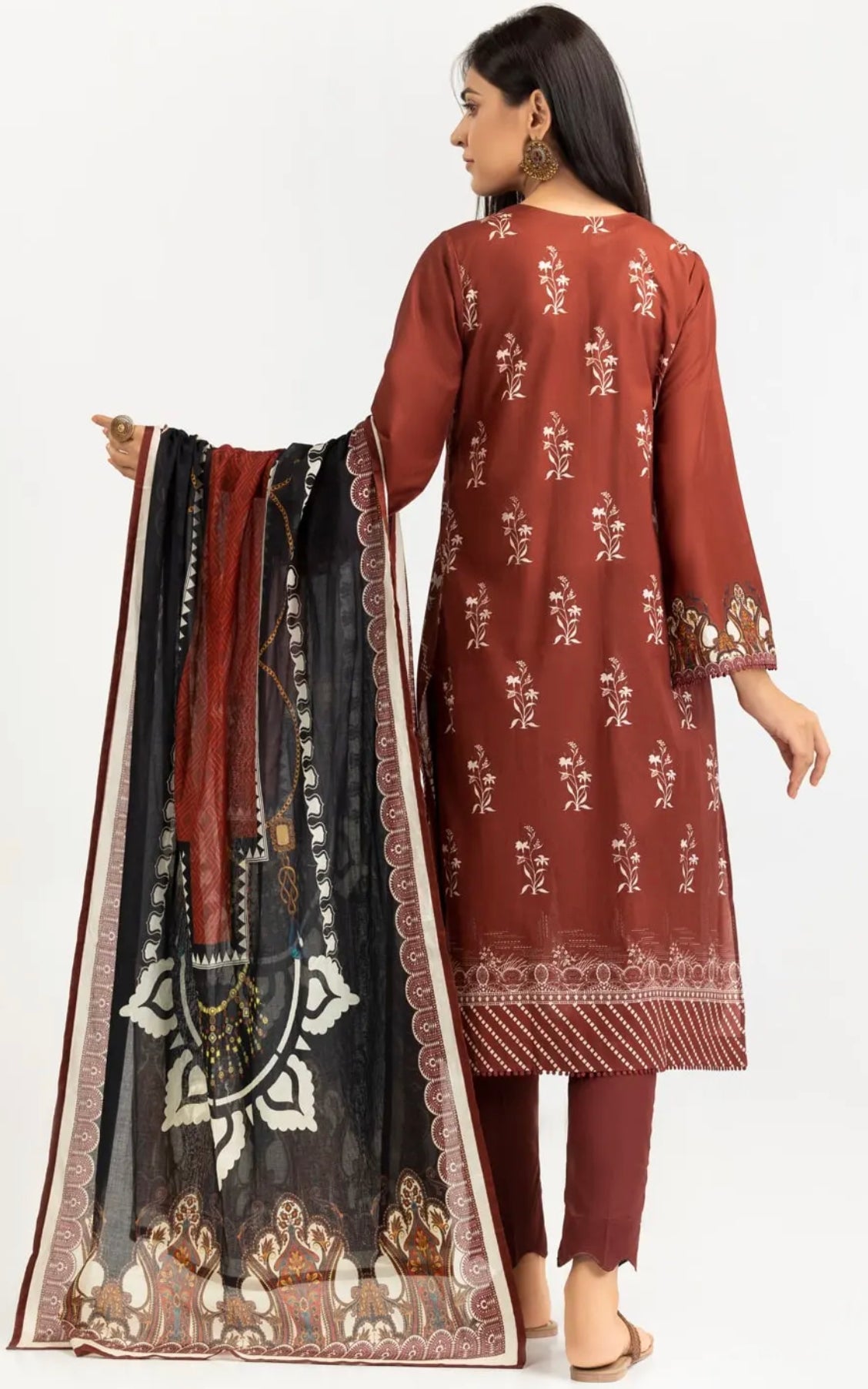 Gul Ahmed 3PC Unstitched Printed Lawn Suit