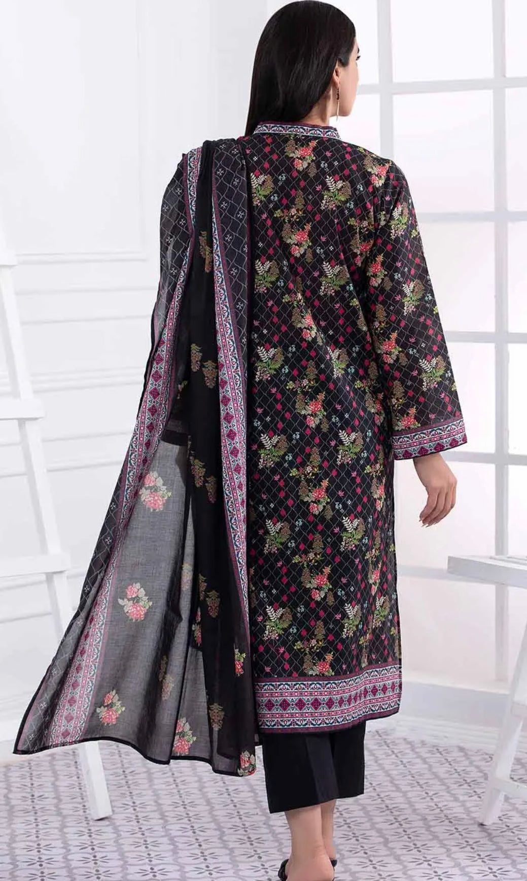 Gul Ahmed 3PC Unstitched Printed Lawn Suit