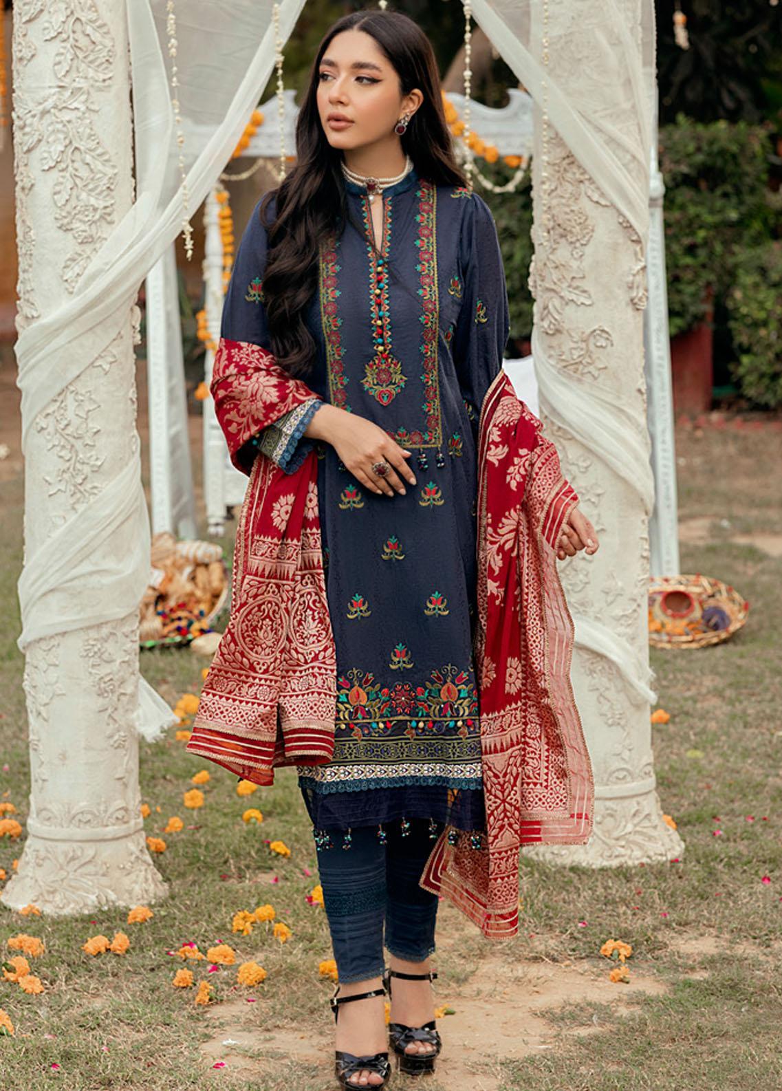 Sunehri Shaam By Al Zohaib Embroidered Jacquard Suits Unstitched 3 Piece