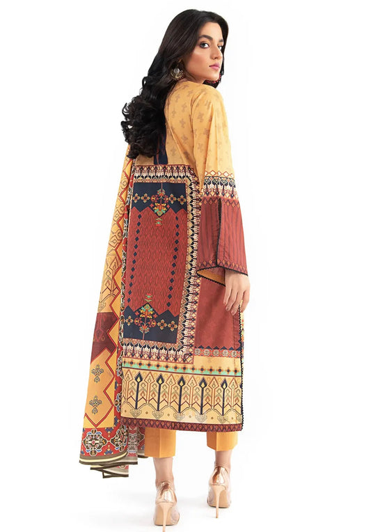 Gul Ahmed 3PC Unstitched Lawn Printed Suit