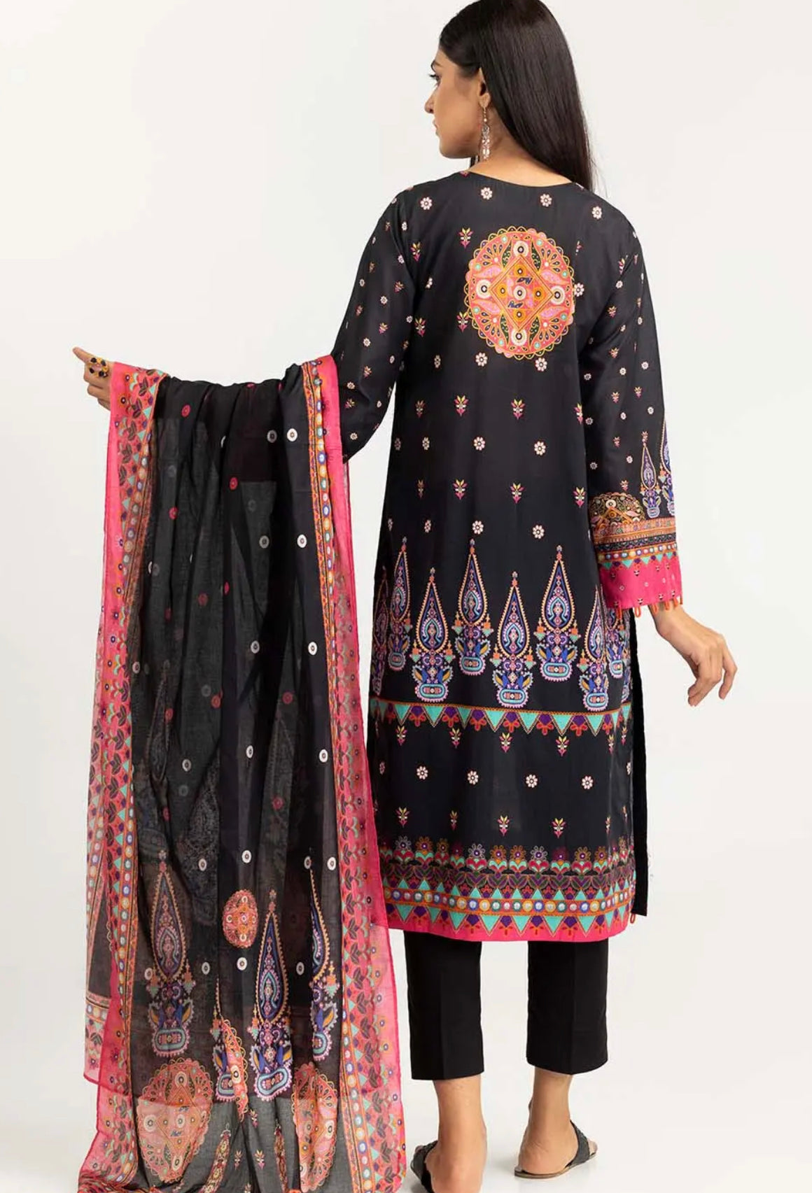 Gul Ahmed 3PC Unstitched Printed Lawn Suit