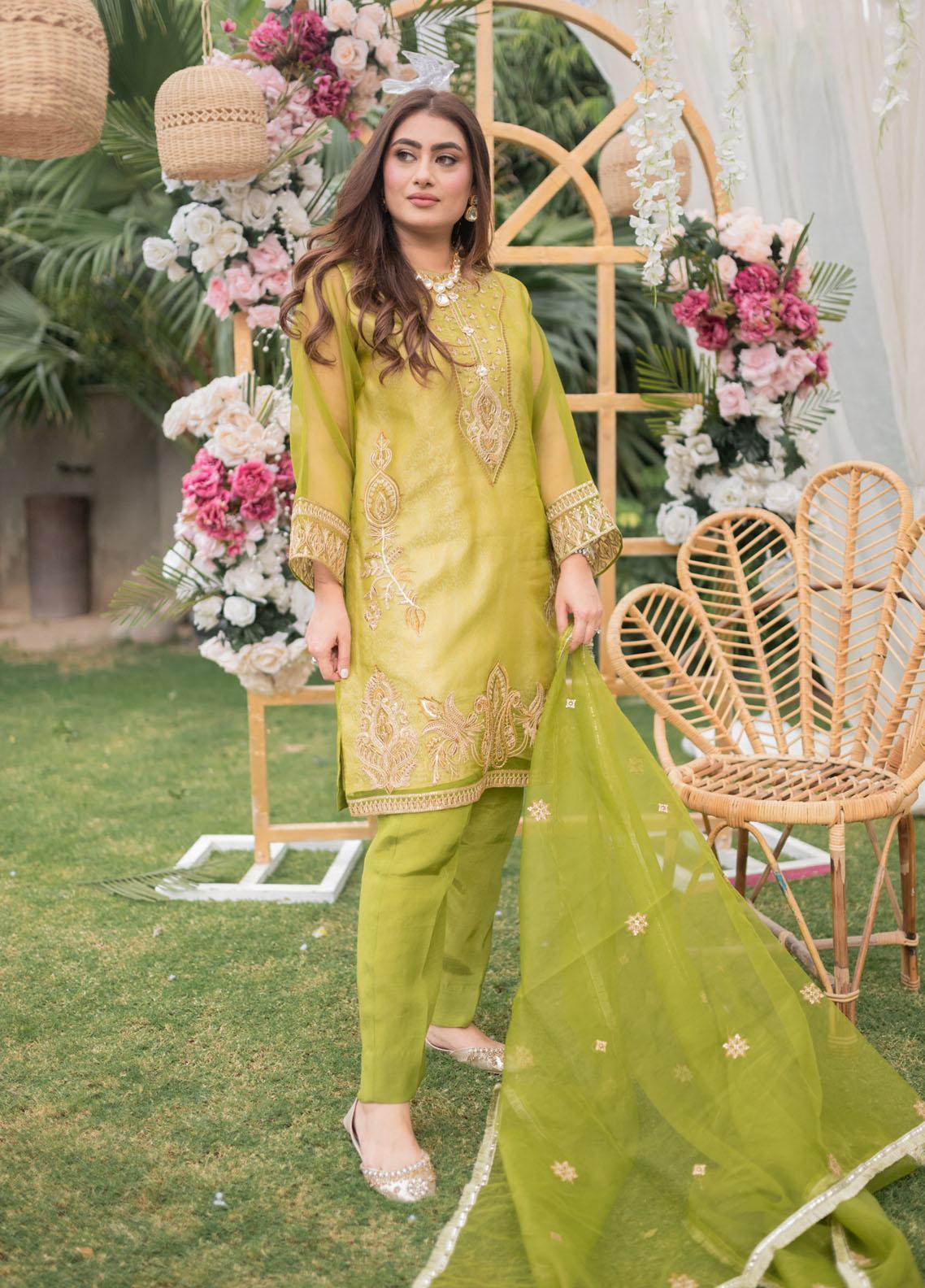 Ready to Wear - Mohagni Festive Pret Organza 3 Piece Suit