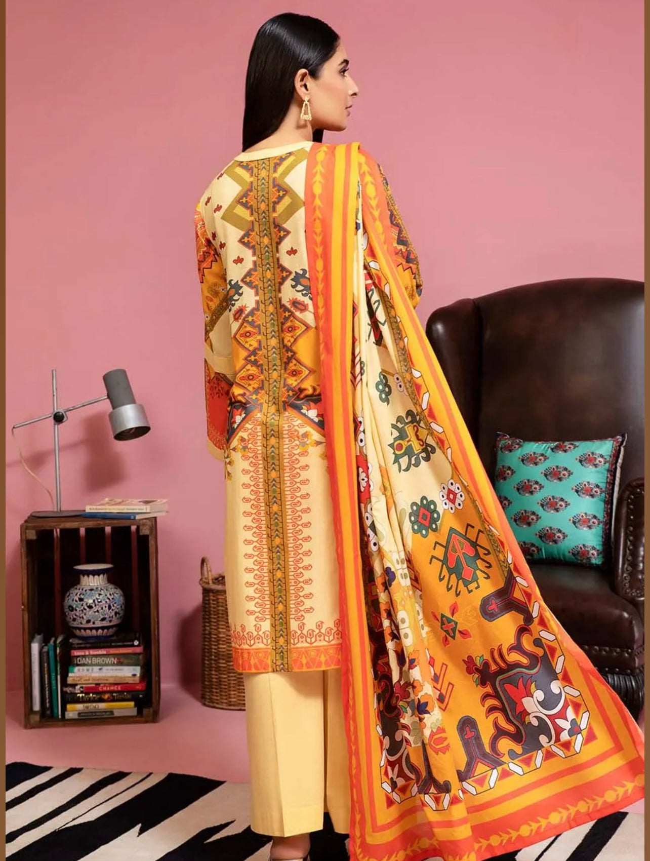 Gul Ahmed 3PC Unstitched Lawn Digital Printed Suit