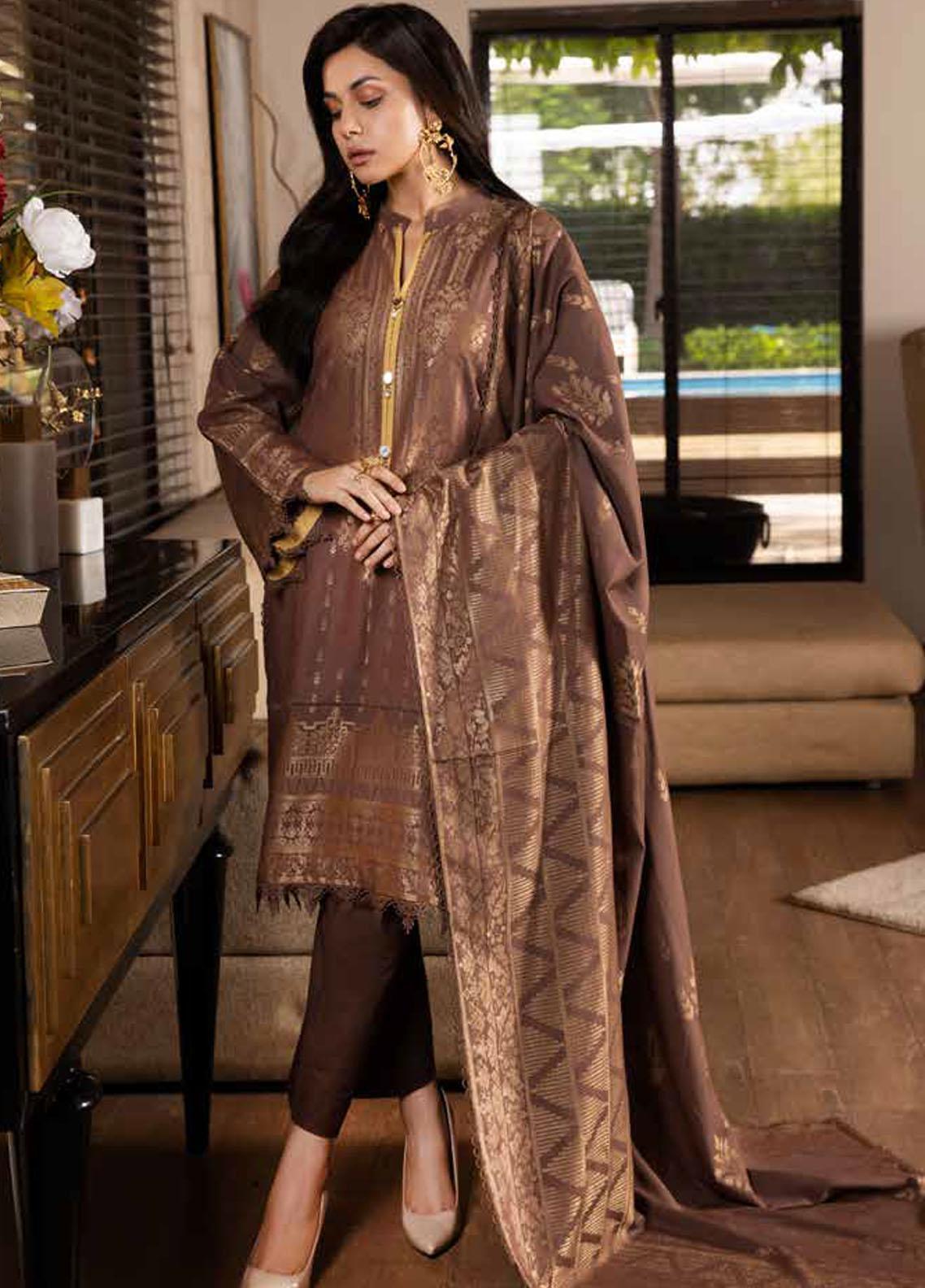 Charizma Jacquard Karandi Suits Unstitched 3 Piece