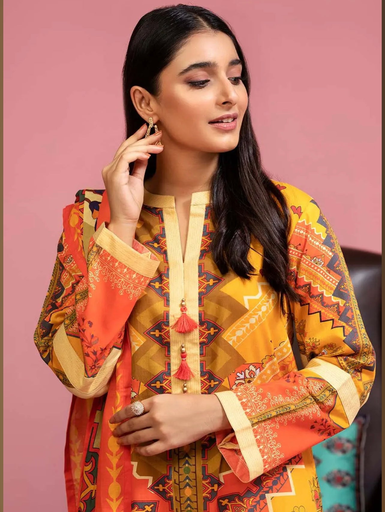 Gul Ahmed 3PC Unstitched Lawn Digital Printed Suit