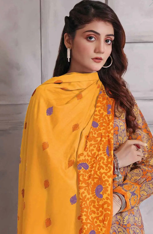 Gul Ahmed 3PC Unstitched Printed Lawn Suit CLP-22268 A