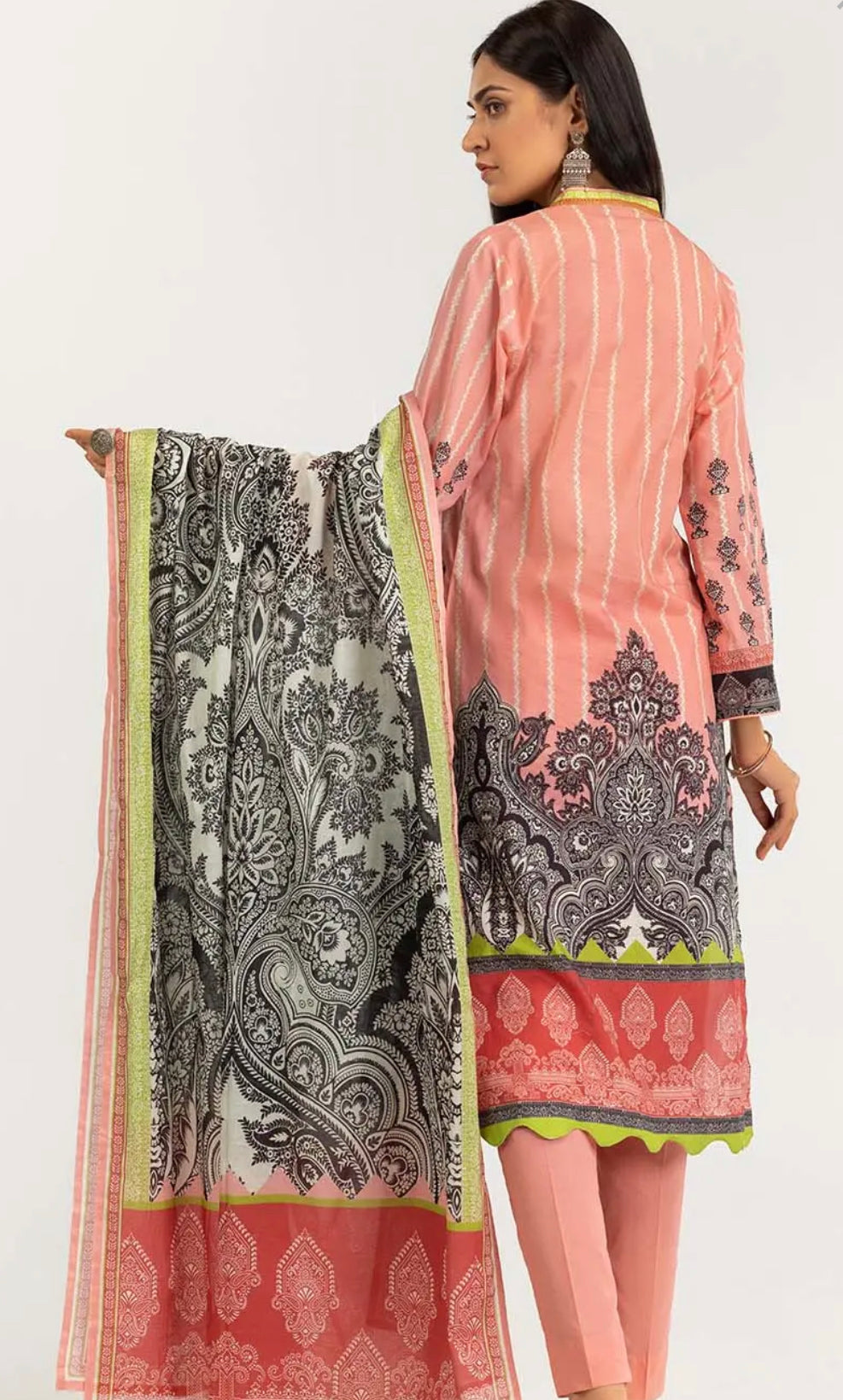 Gul Ahmed 3PC Unstitched Printed Lawn Suit