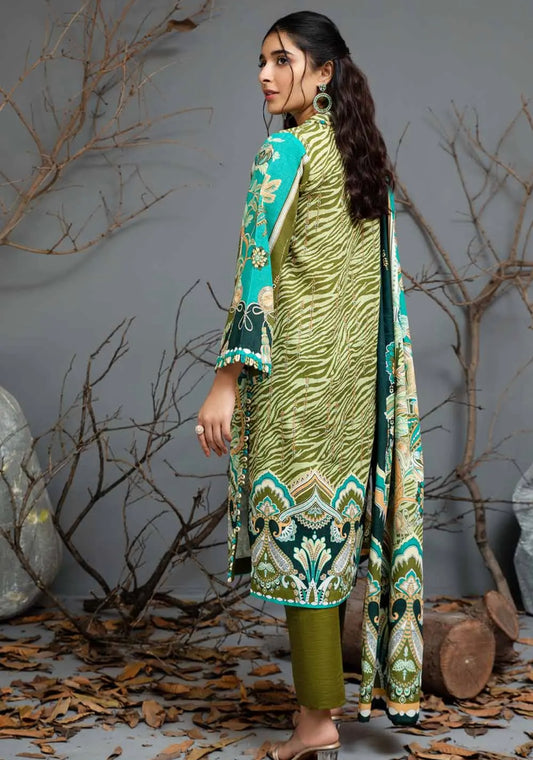 Gul Ahmed 3PC Digital Printed Khaddar Unstitched